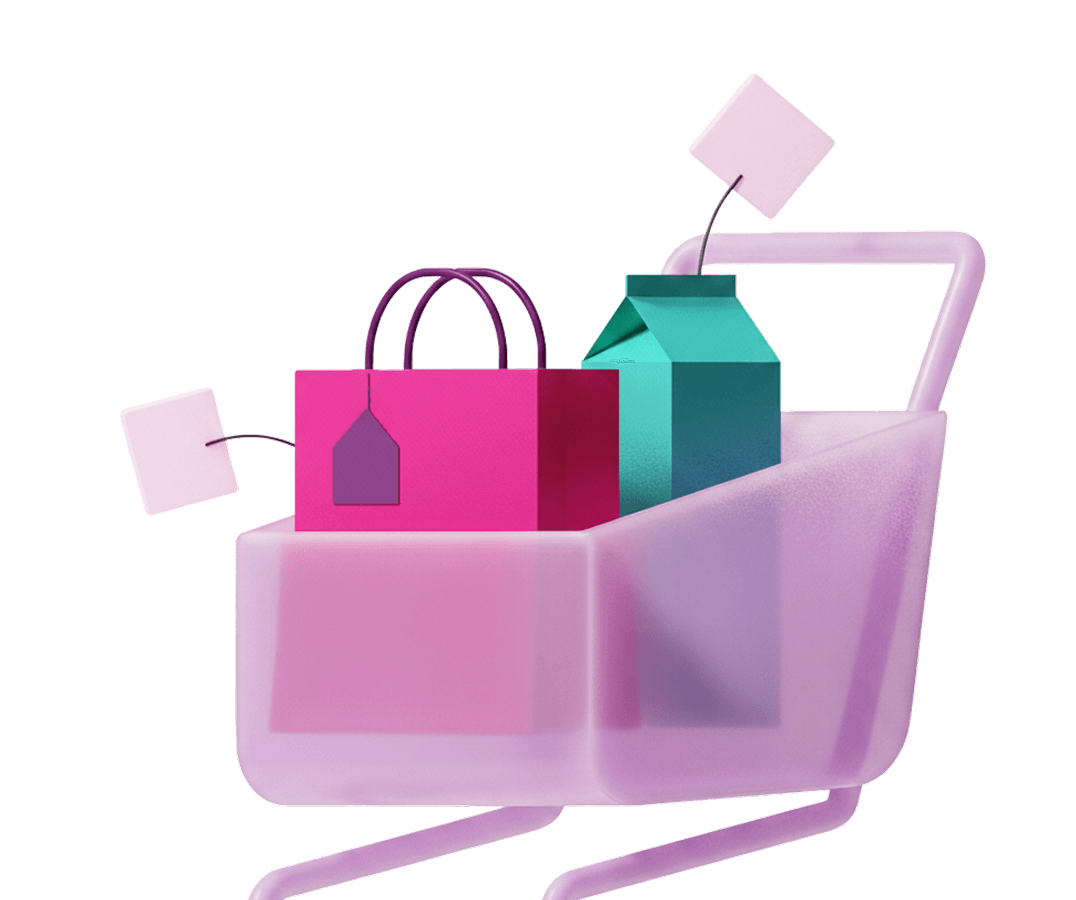 Retail Shopping Cart Graphic